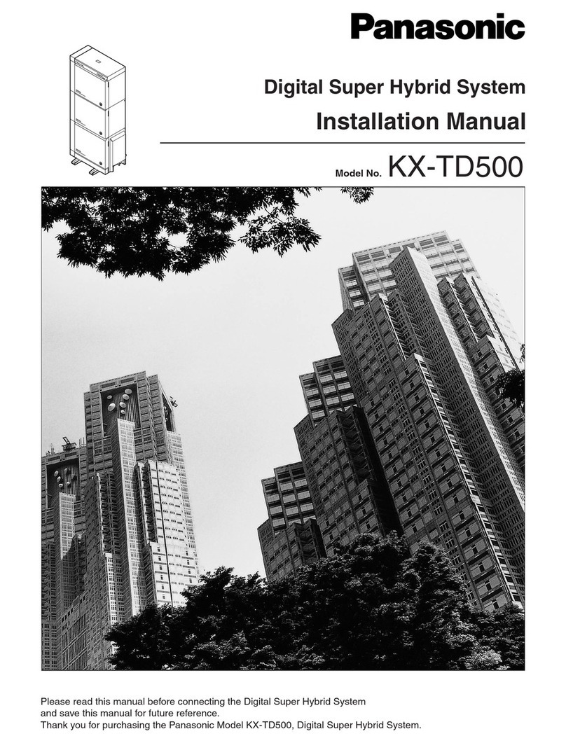 Panasonic KX-TD500 Manual de usuario