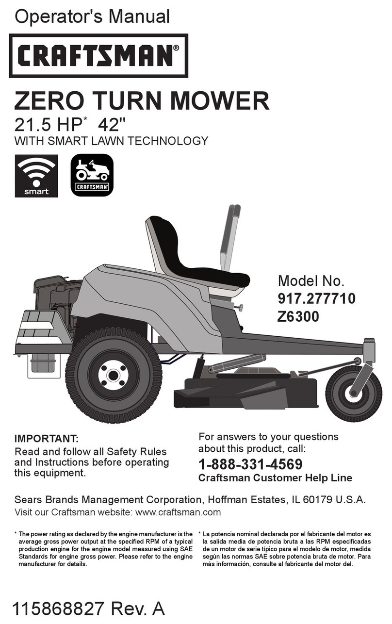Craftsman Z6300 Manual de usuario