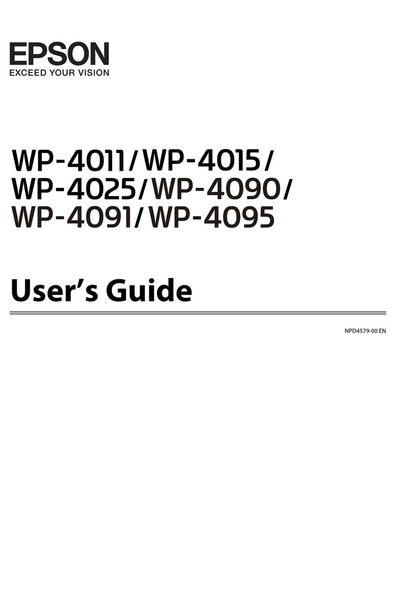 Epson WP-4011 Manual de usuario Epson WP-4011 Manual de usuario