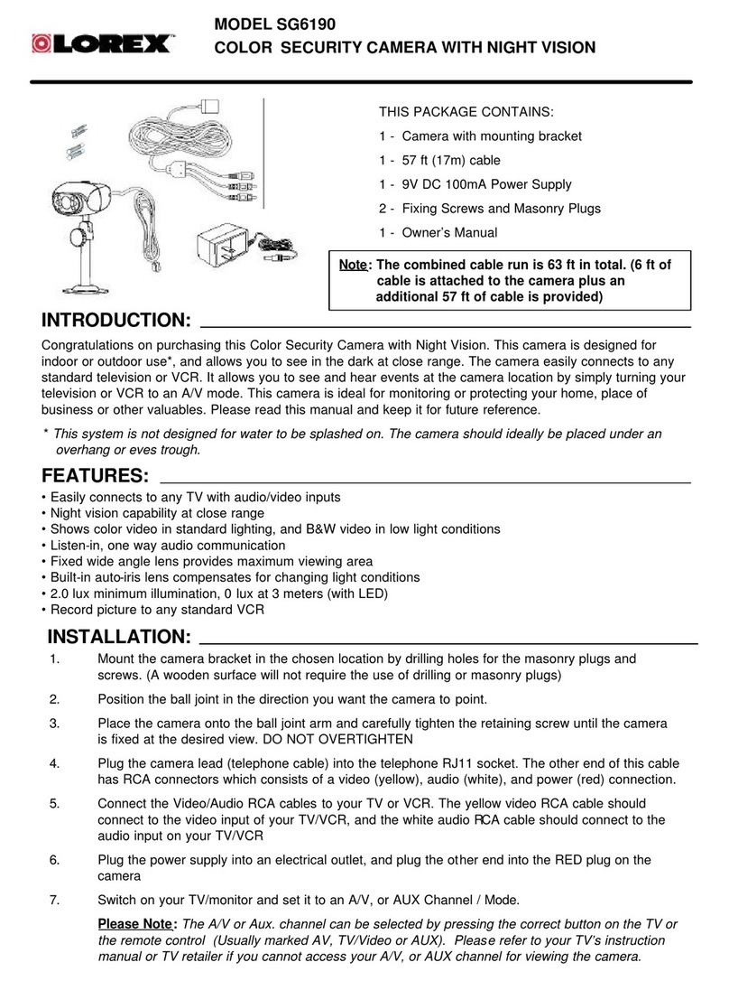 Lorex SG6190 Manual de usuario
