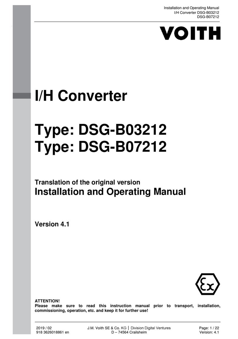 Voith DSG-B03212 Manual de usuario