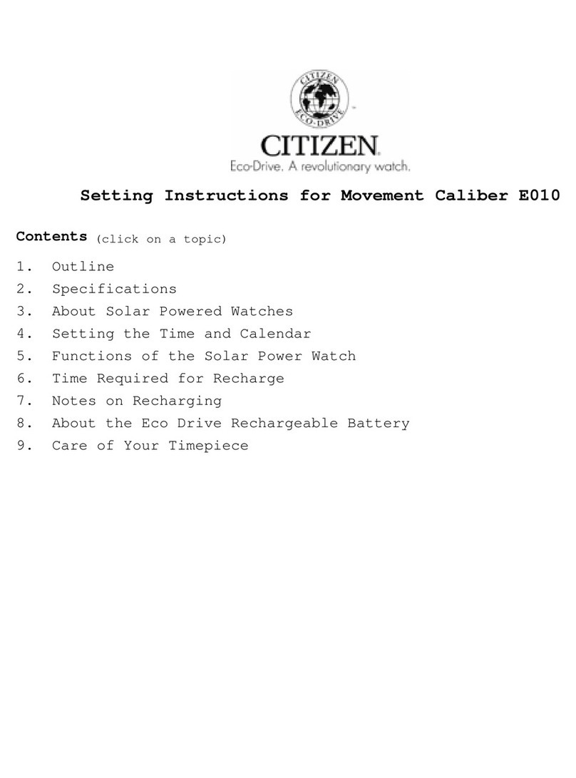 Citizen E010 Manual de funcionamiento Citizen E010 Manual de funcionamiento