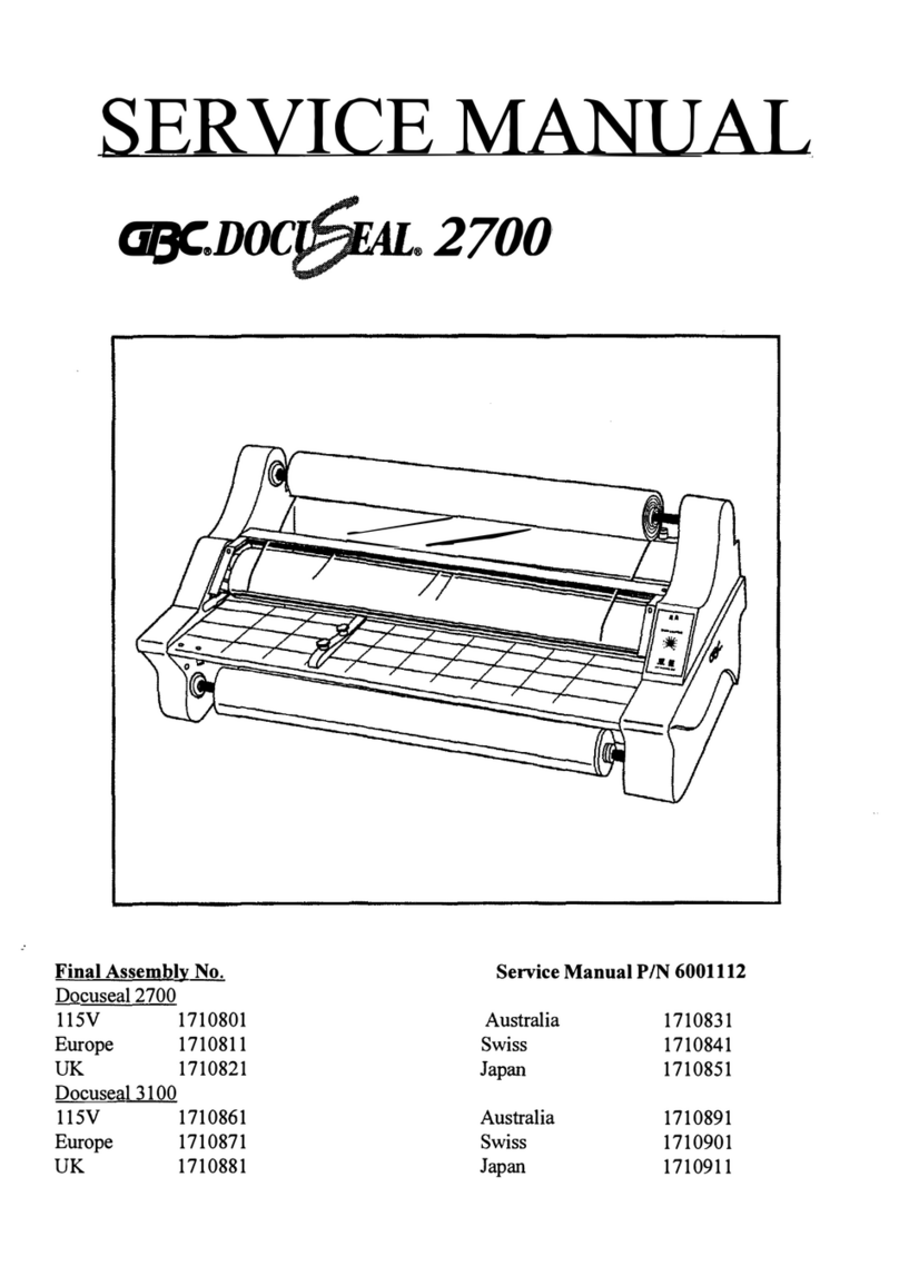 GBC Docuseal 2700 Manual de usuario