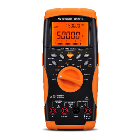 Keysight Technologies U1251B Manual de usuario