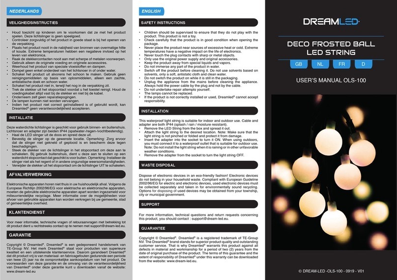 DreamLED OLS-100 Manual de usuario