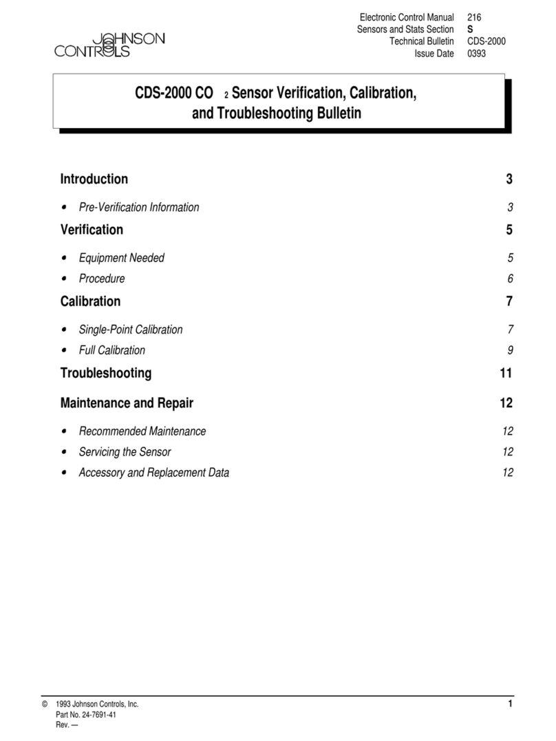 Johnson Controls CDS-2000 Manual de usuario