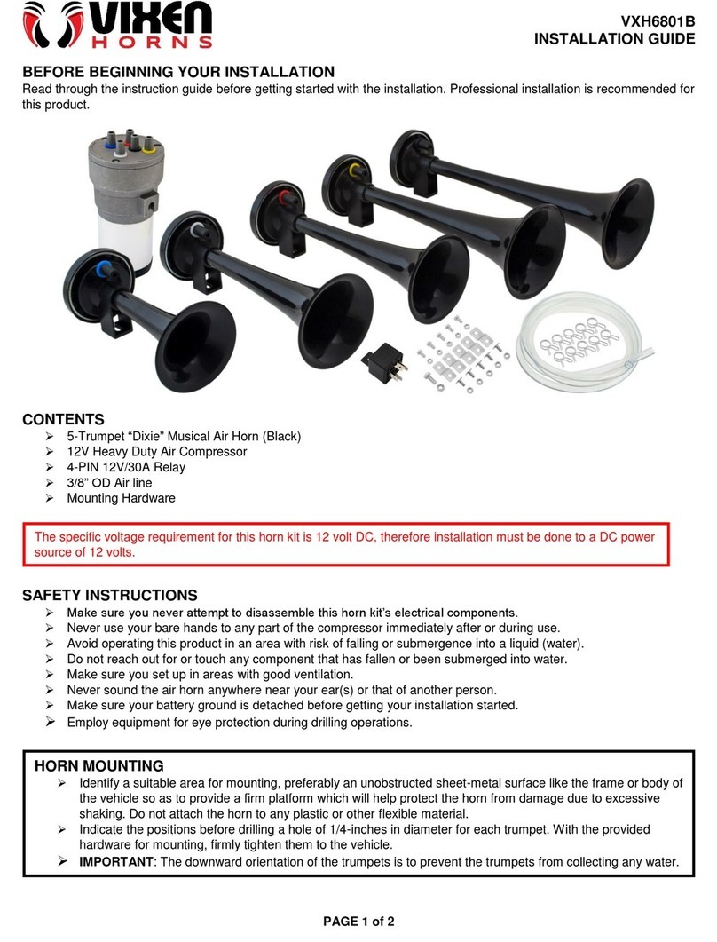Vixen Horns VXH6801B Manual de usuario Vixen Horns VXH6801B Manual de usuario