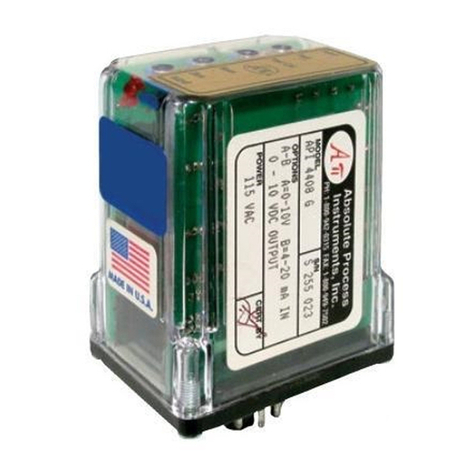 Absolute Process Instruments API 4400 G Manual de usuario