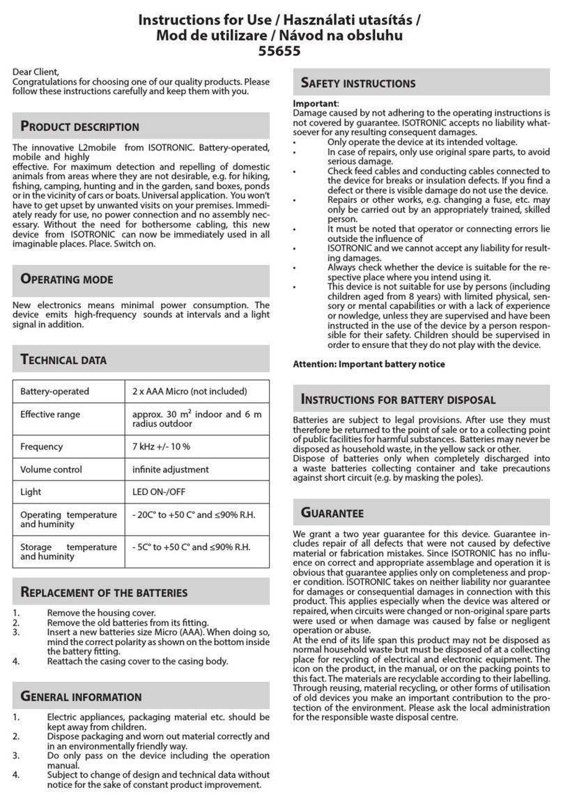 Isotronic 55655 Manual de usuario