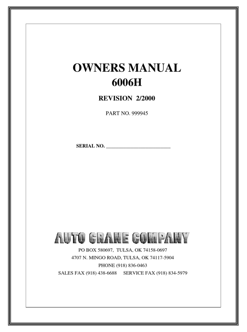 Auto Crane 6006H Manual de usuario