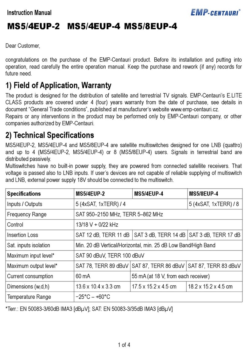 EMP-Centauri MS5/4EUP-2 Manual de usuario