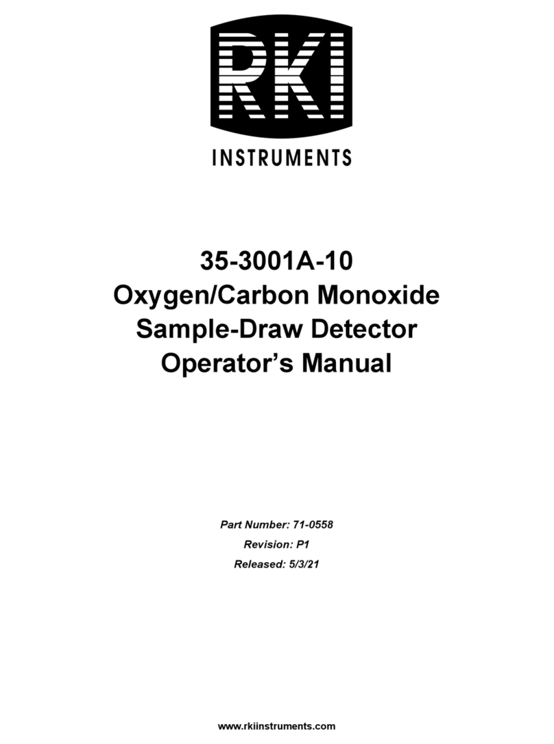 RKI Instruments 35-3001A-10 Manual de usuario