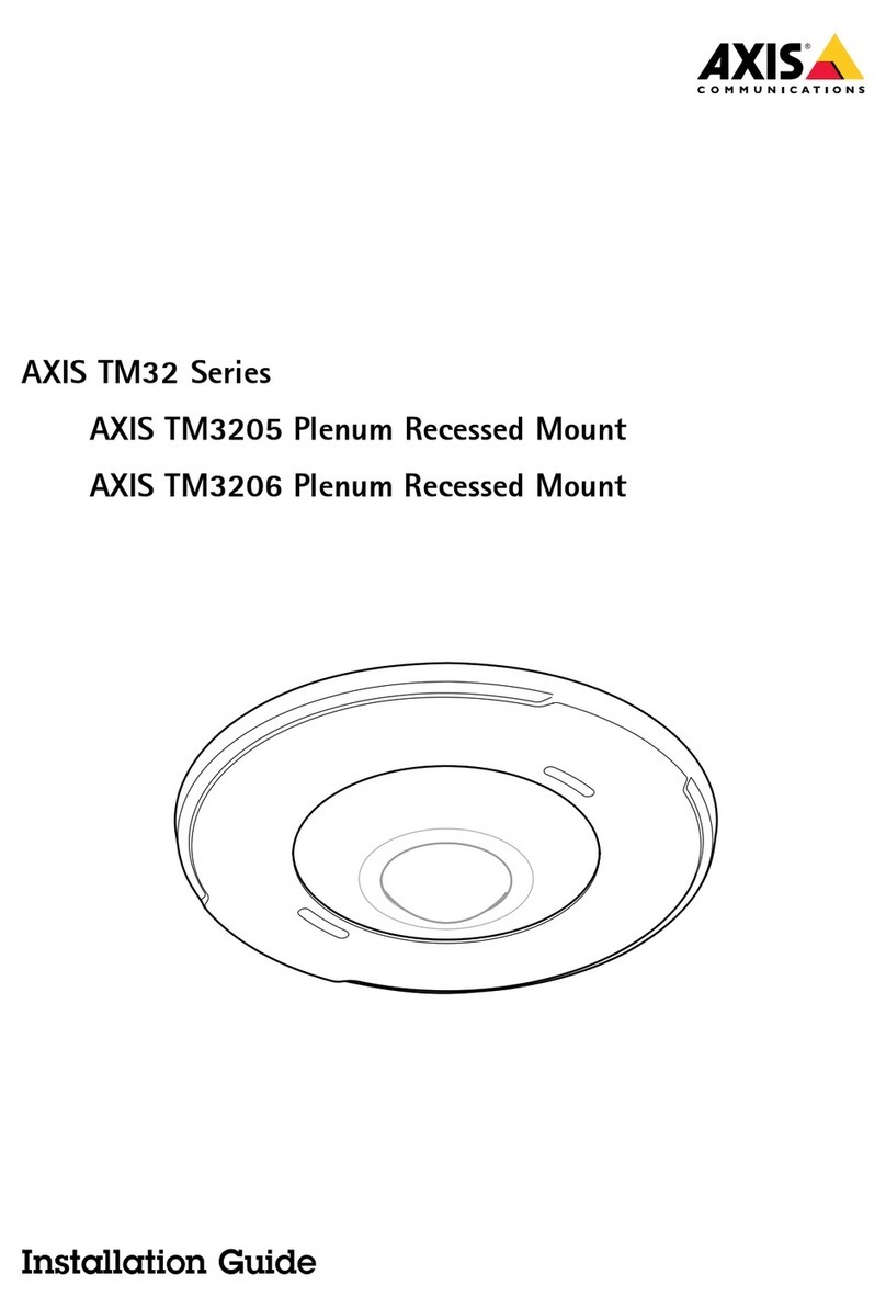 Axis TM32 Series Manual de usuario Axis TM32 Series Manual de usuario