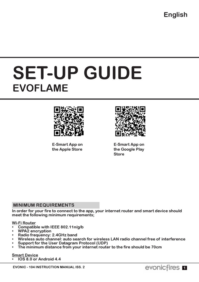Evonicfires EVOFLAME Manual de usuario