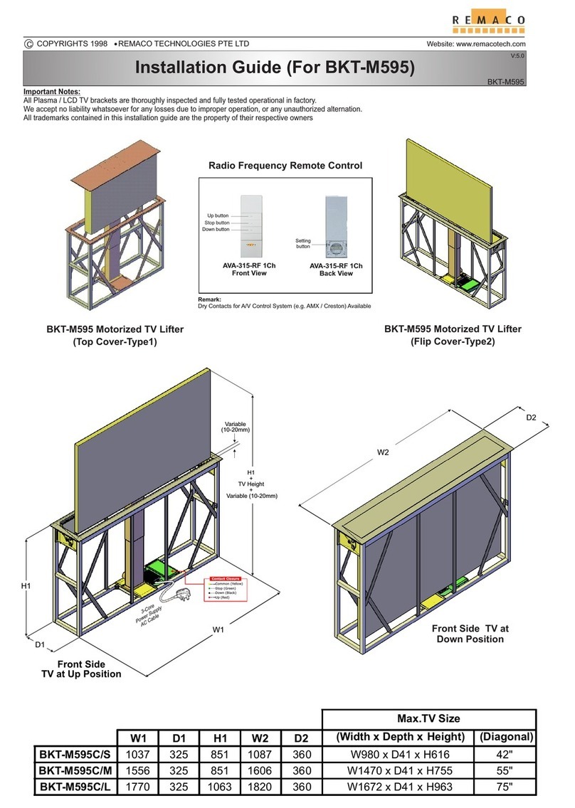 Remaco BKT-M595 Manual de usuario