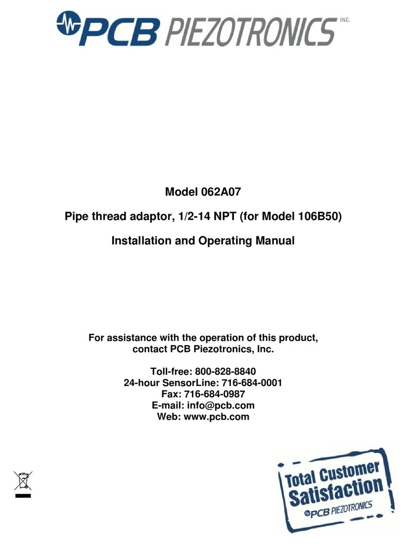 PCB Piezotronics 062A07 Manual de usuario