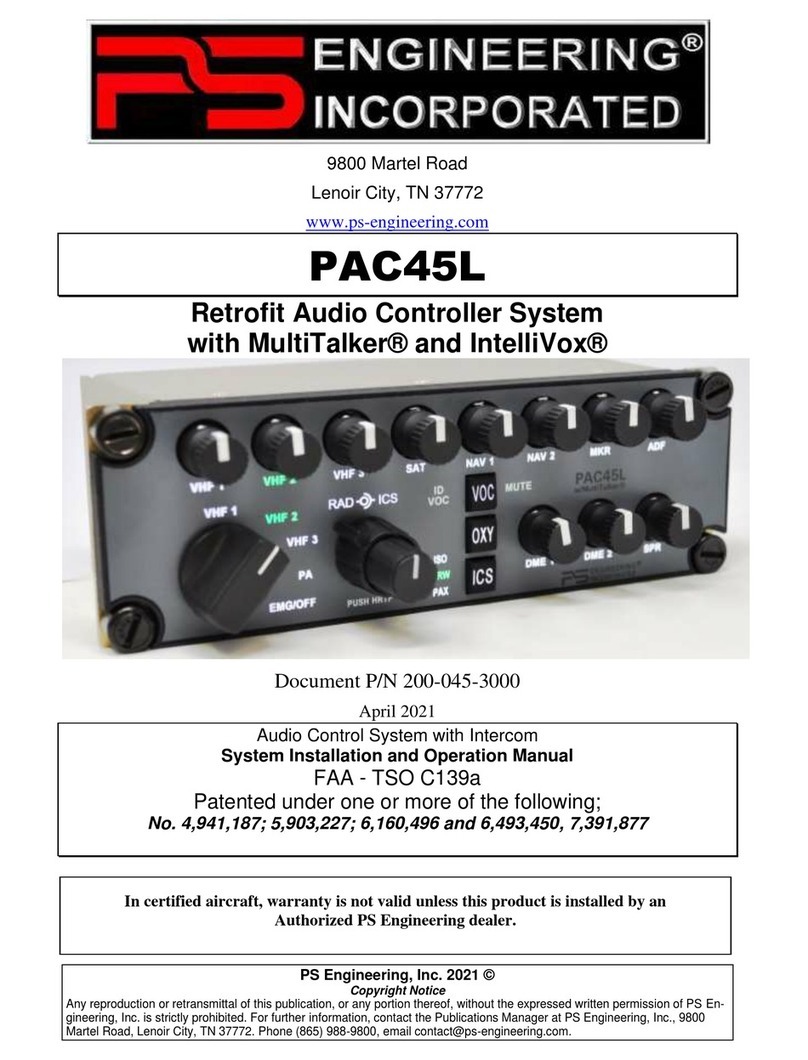 PS Engineering PAC45L Manual de usuario