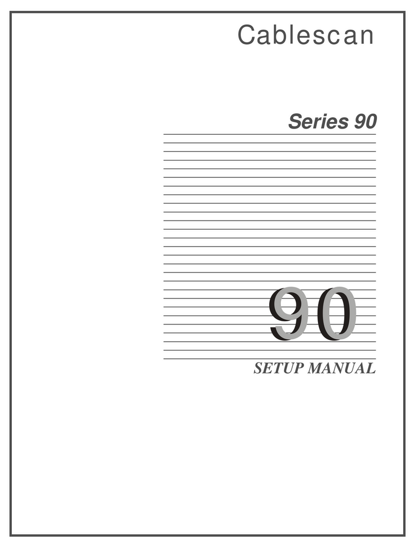 Cablescan 90 Series Guía del usuario Cablescan 90 Series Guía del usuario