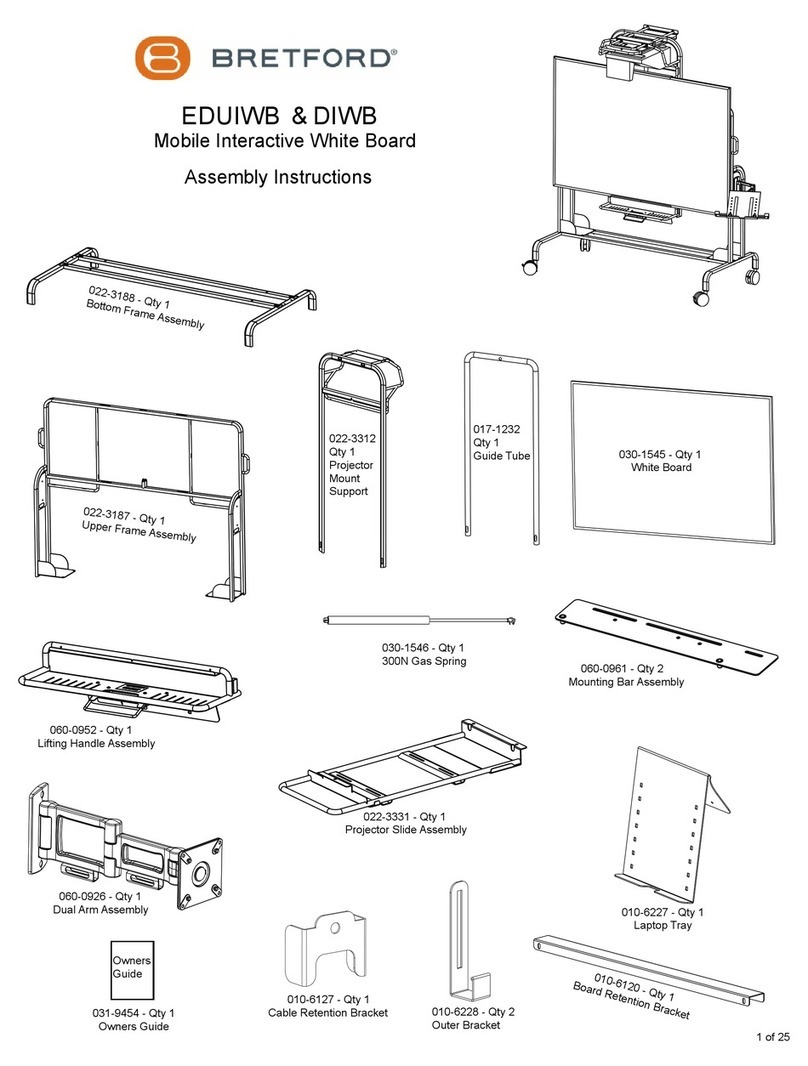 Bretford EDUIWB Manual de usuario