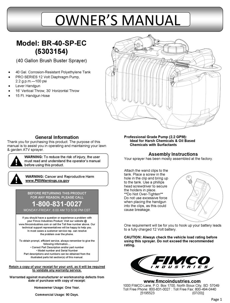 AG SPRAY BR-40-SP-EC Manual de usuario