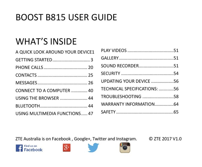 Zte BOOST B815 Manual de usuario