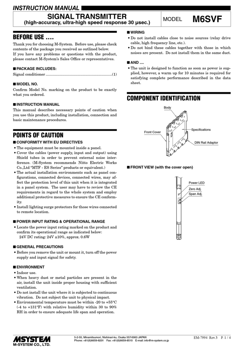 M-system M6SVF Manual de usuario