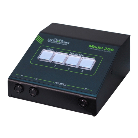 Studio Technologies 206 Manual de usuario Studio Technologies 206 Manual de usuario