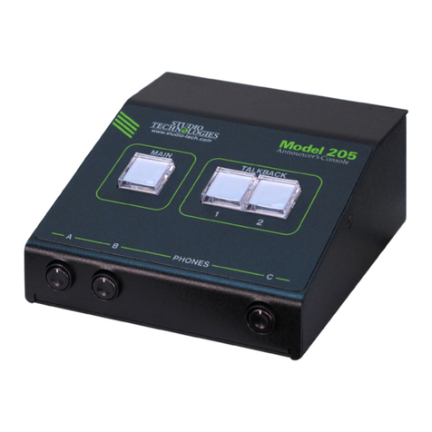 Studio Technologies 205 Manual de usuario Studio Technologies 205 Manual de usuario