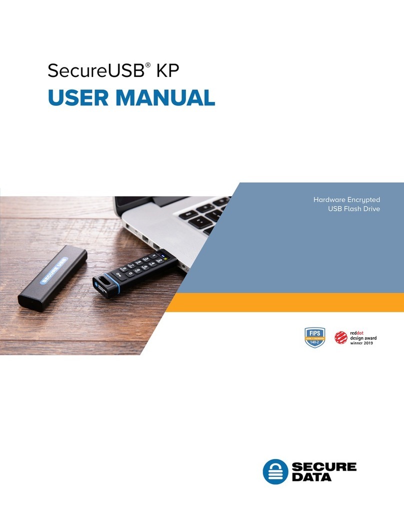 SecureData SecureUSB KP Manual de usuario