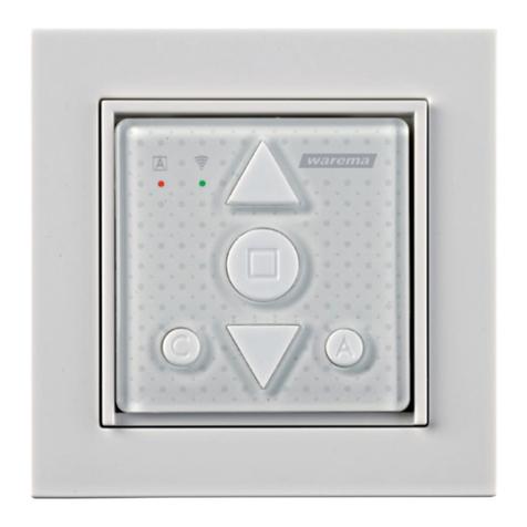 WAREMA WMS Wall-mounted transmitter basic Manual de usuario