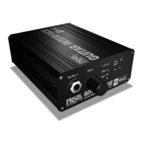 Waves PRS Guitar Interface Manual de usuario