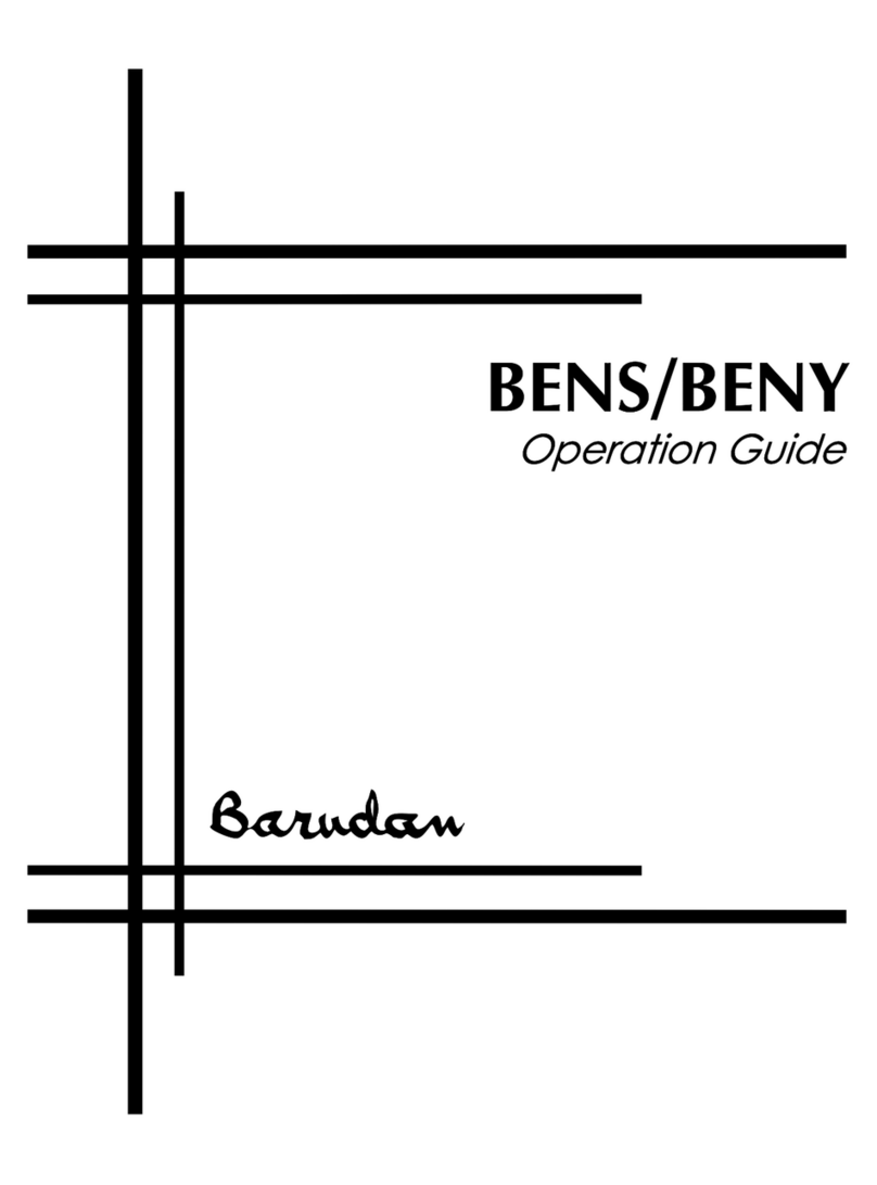 Barudan BENS Manual de usuario