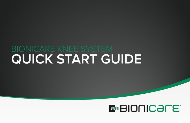 Bionicare KNEE SYSTEM Manual de usuario