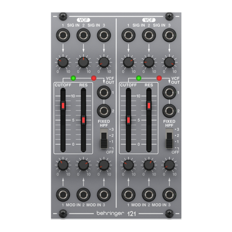 Behringer 121 DUAL VCF Manual de usuario