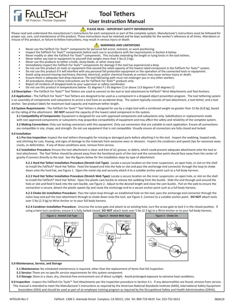 Falltech For Tools Manual del operador