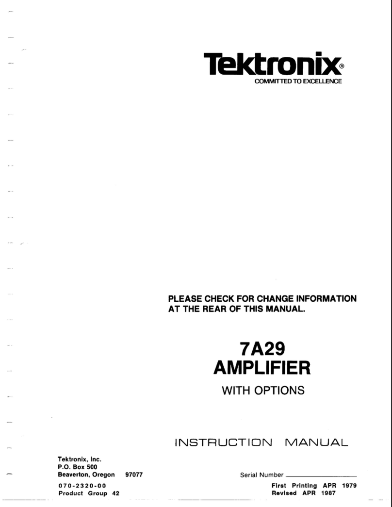 Tektronix 7A29 Manual de usuario