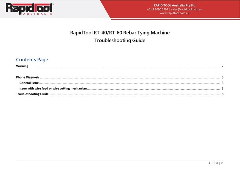 RAPIDTOOL RT-40 Manual de usuario