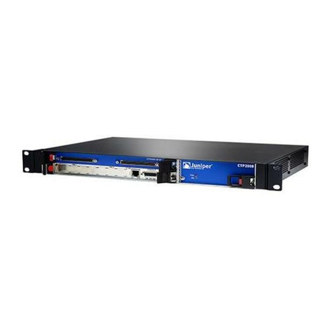 Juniper CTP2000 Series Instrucciones de instalación Juniper CTP2000 Series Instrucciones de instalación
