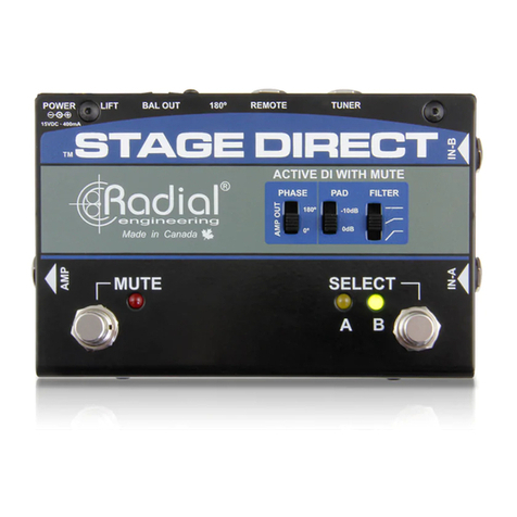 Radial Engineering STAGEDIRECT Manual de usuario