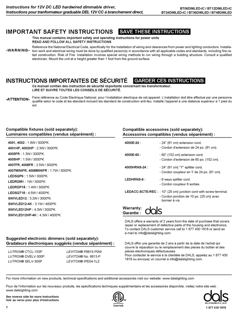 Dals BT06DIMLED-IC Manual de usuario