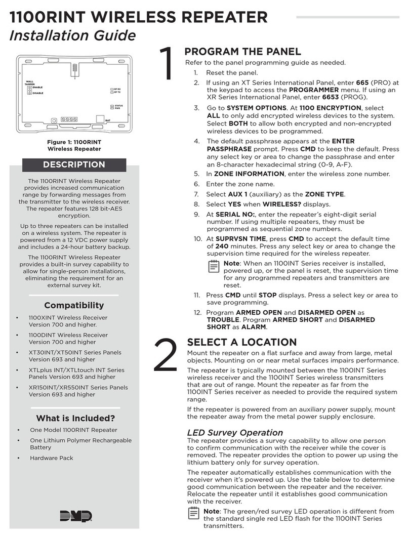 DMP Electronics 1100RINT Manual de usuario