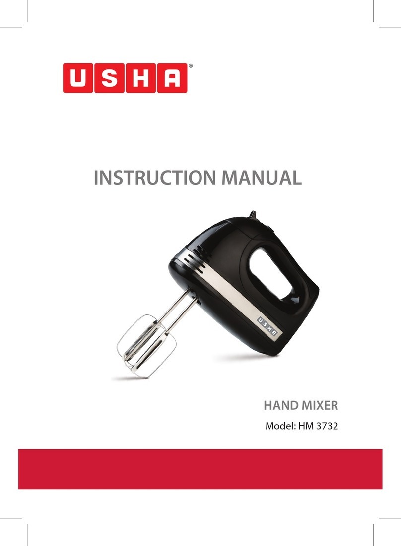 usha HM 3732 Manual de usuario
