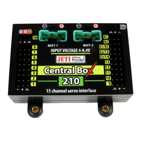 JETI model Central Box Manual de usuario JETI model Central Box Manual de usuario