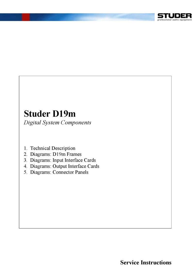 Studer D19m Instrucciones de funcionamiento