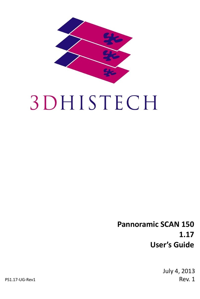 3D Histech Pannoramic SCAN 150 Manual de usuario