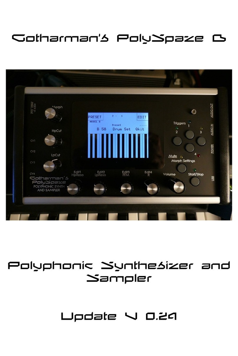 Gotharman PolySpaze Manual de usuario Gotharman PolySpaze Manual de usuario