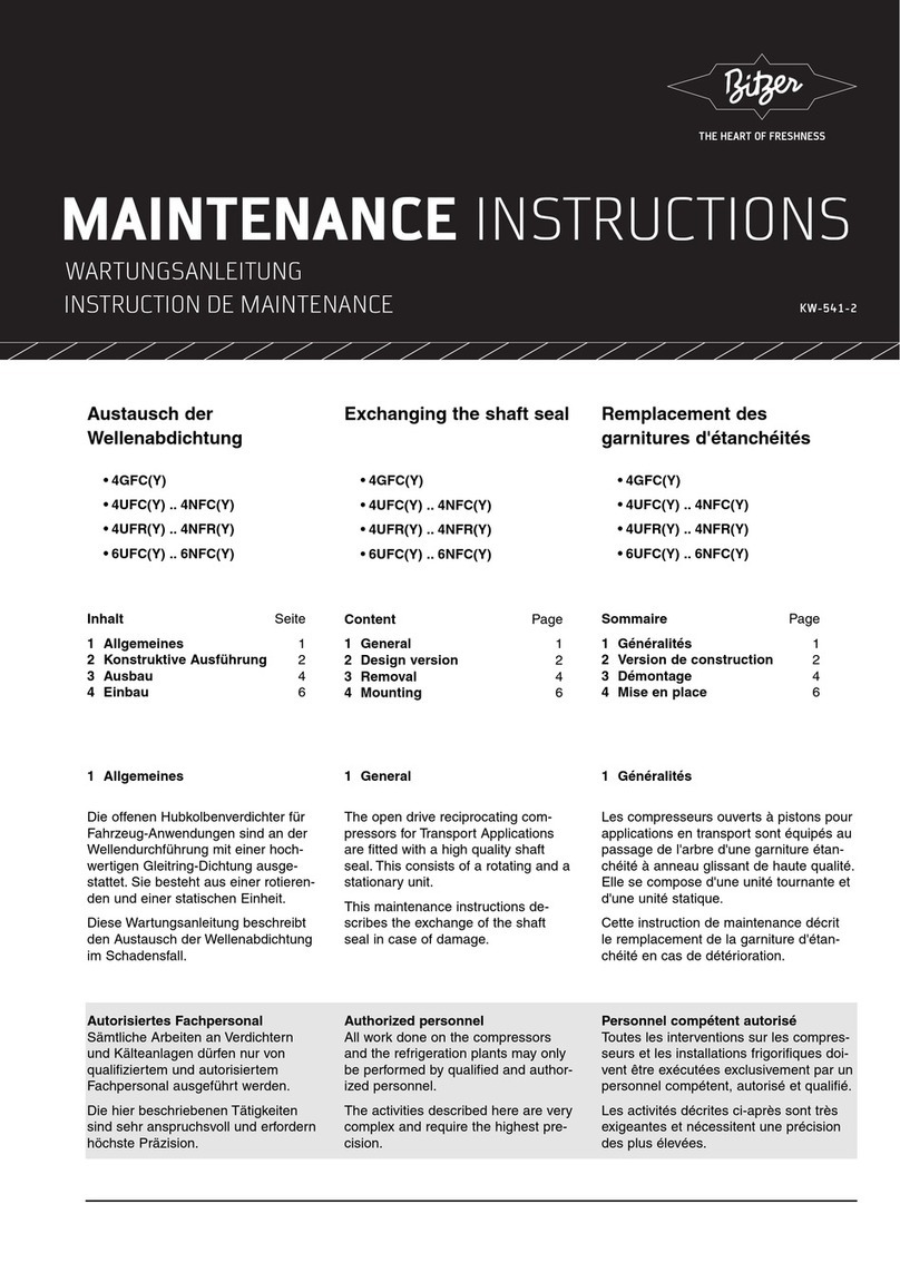 Bitzer 4GFC Especificaciones técnicas