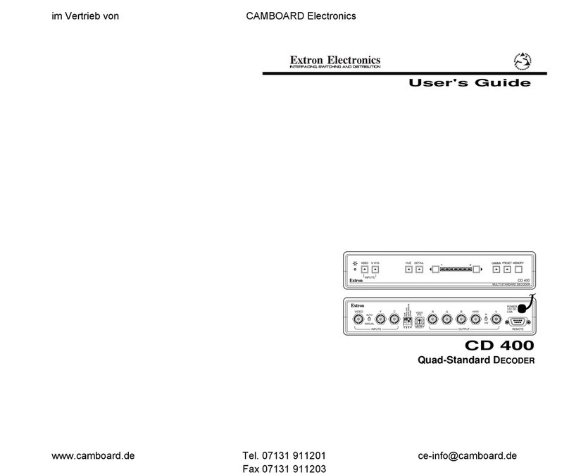 Extron electronics CD 400 Manual de usuario