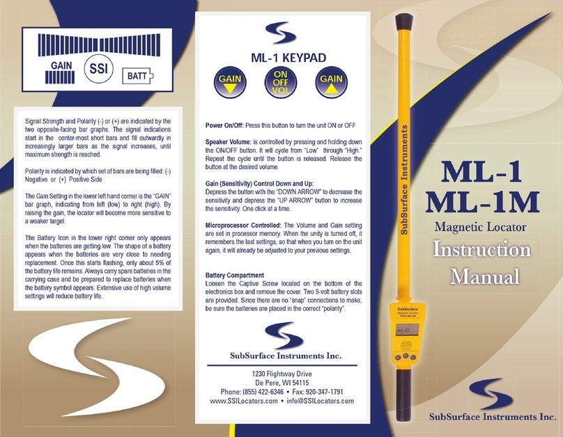 SubSurface Instruments ML-1 Manual de usuario