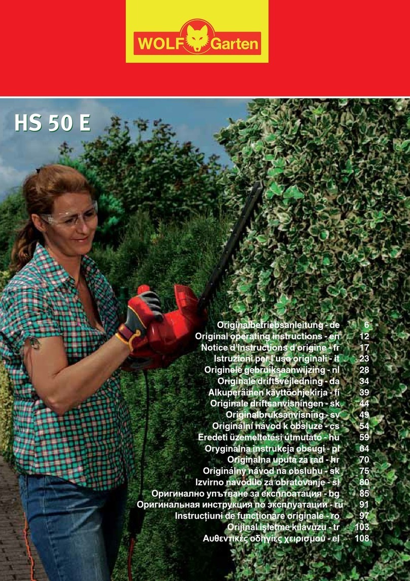 Wolf Garten HS 50 E Manual de usuario